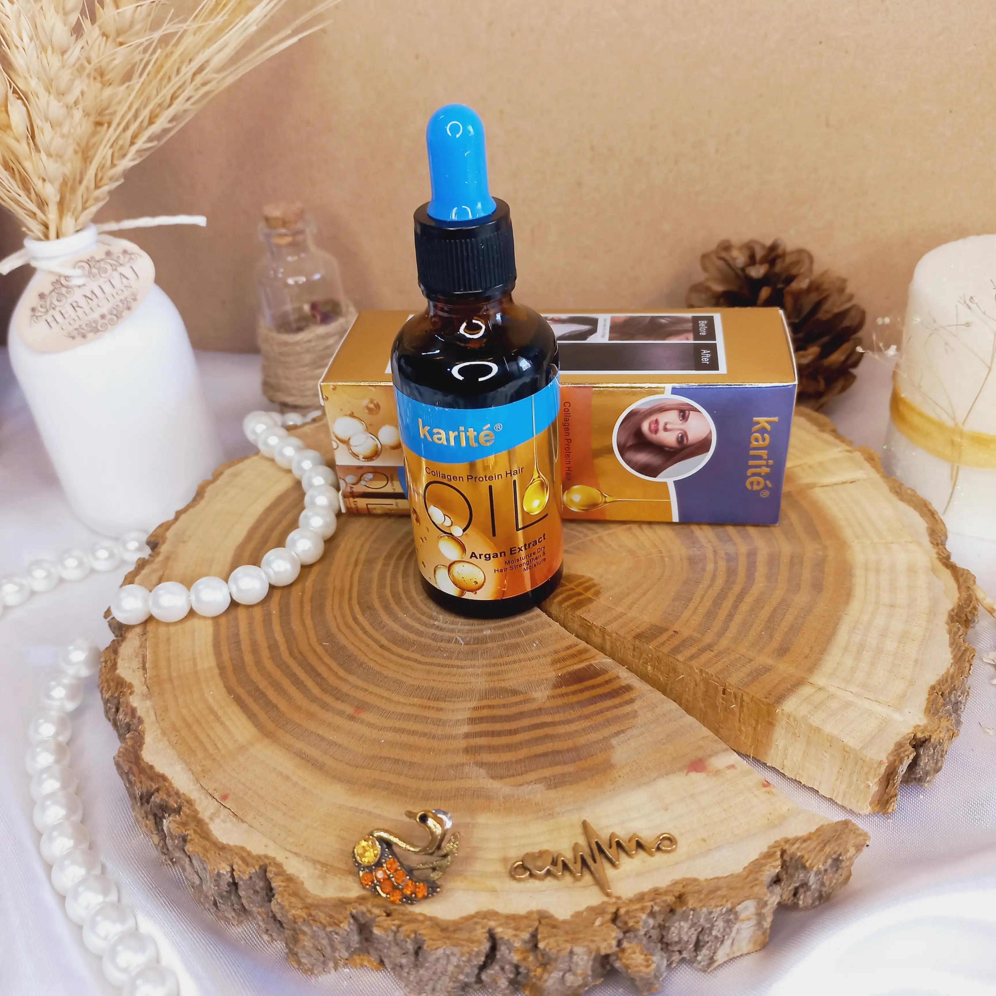 سرم مو آرگان کاریته مدل کلاژن KARITE