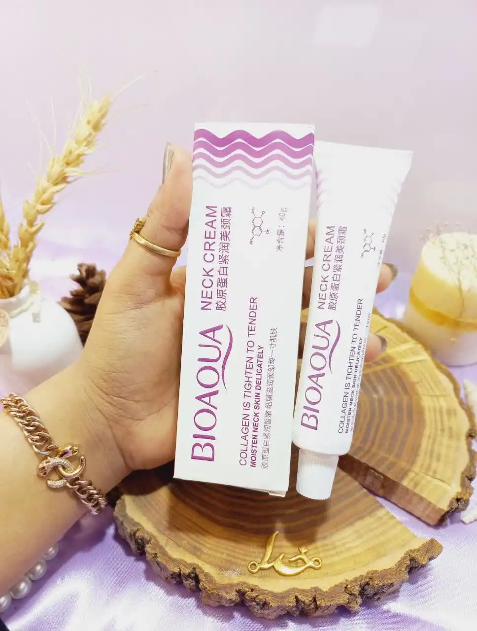 کرم سفید کننده و از بین برنده چروک گردن بیوآکوا BIOAQUA کد BQY70413