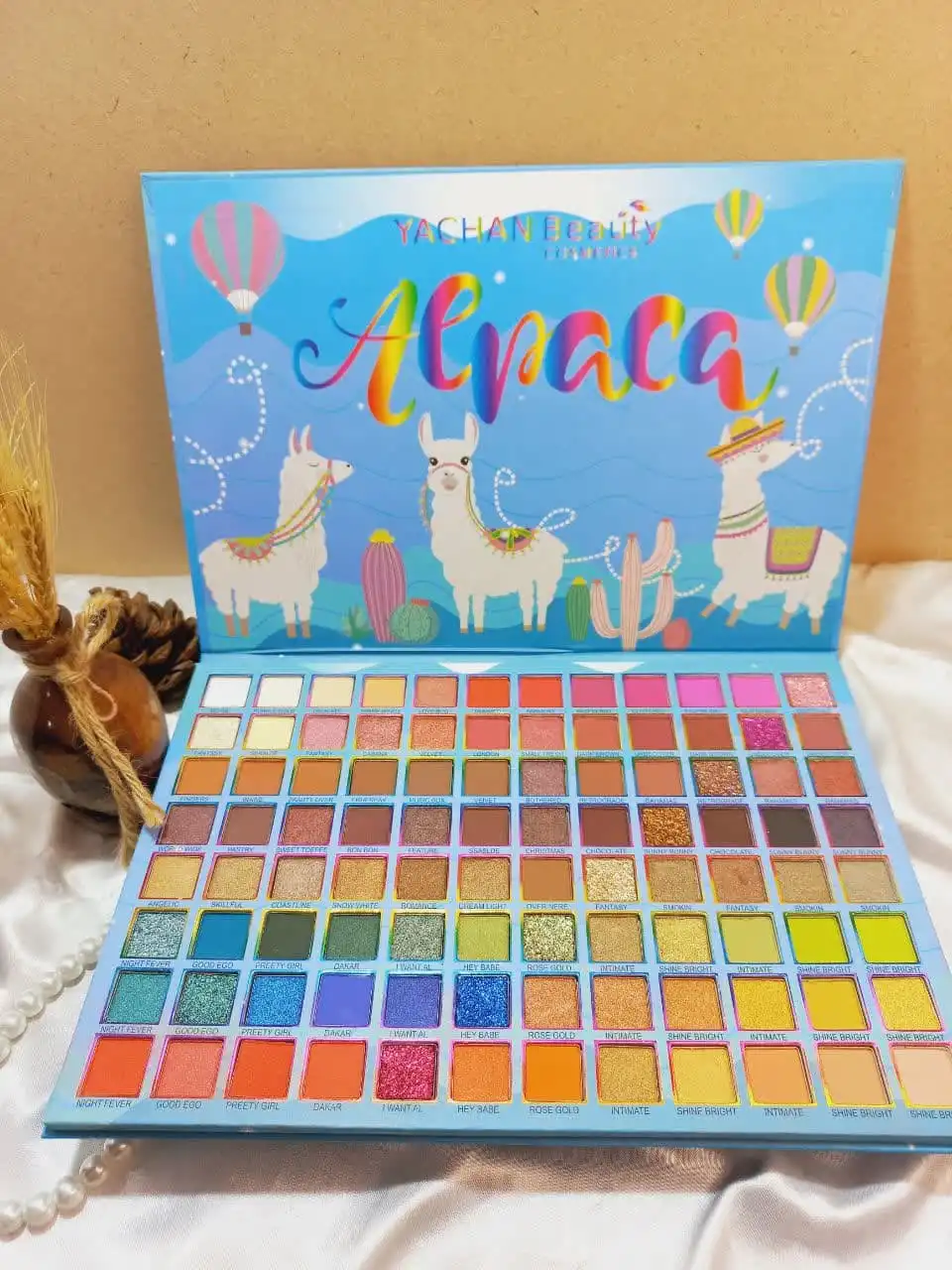 پالت سایه 96 رنگ‌ طرح اسب تک شاخ یاچان بیوتی YACHAN BEAUTY کد YC363