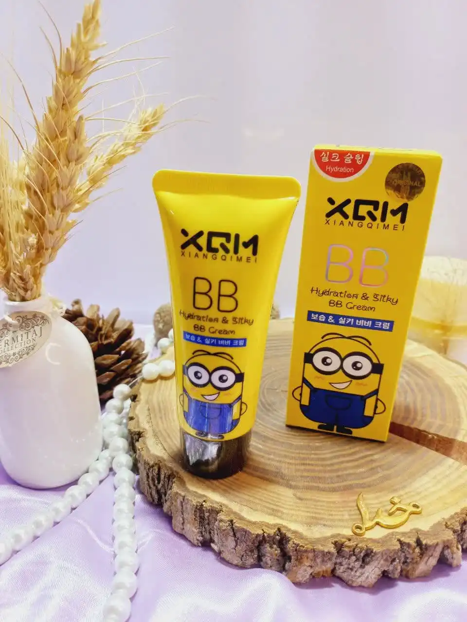 بی بی کرم ابریشمی طرح مینیون میشا XQM کد x1974