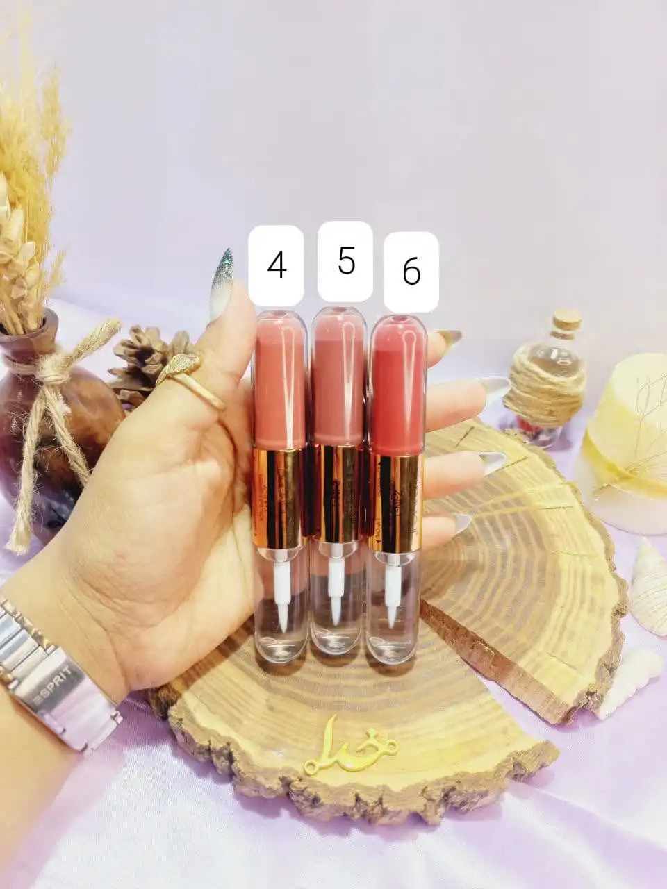 برق لب و رژ مایع دو کاره هدی موجی HUDA MOJI کد L543
