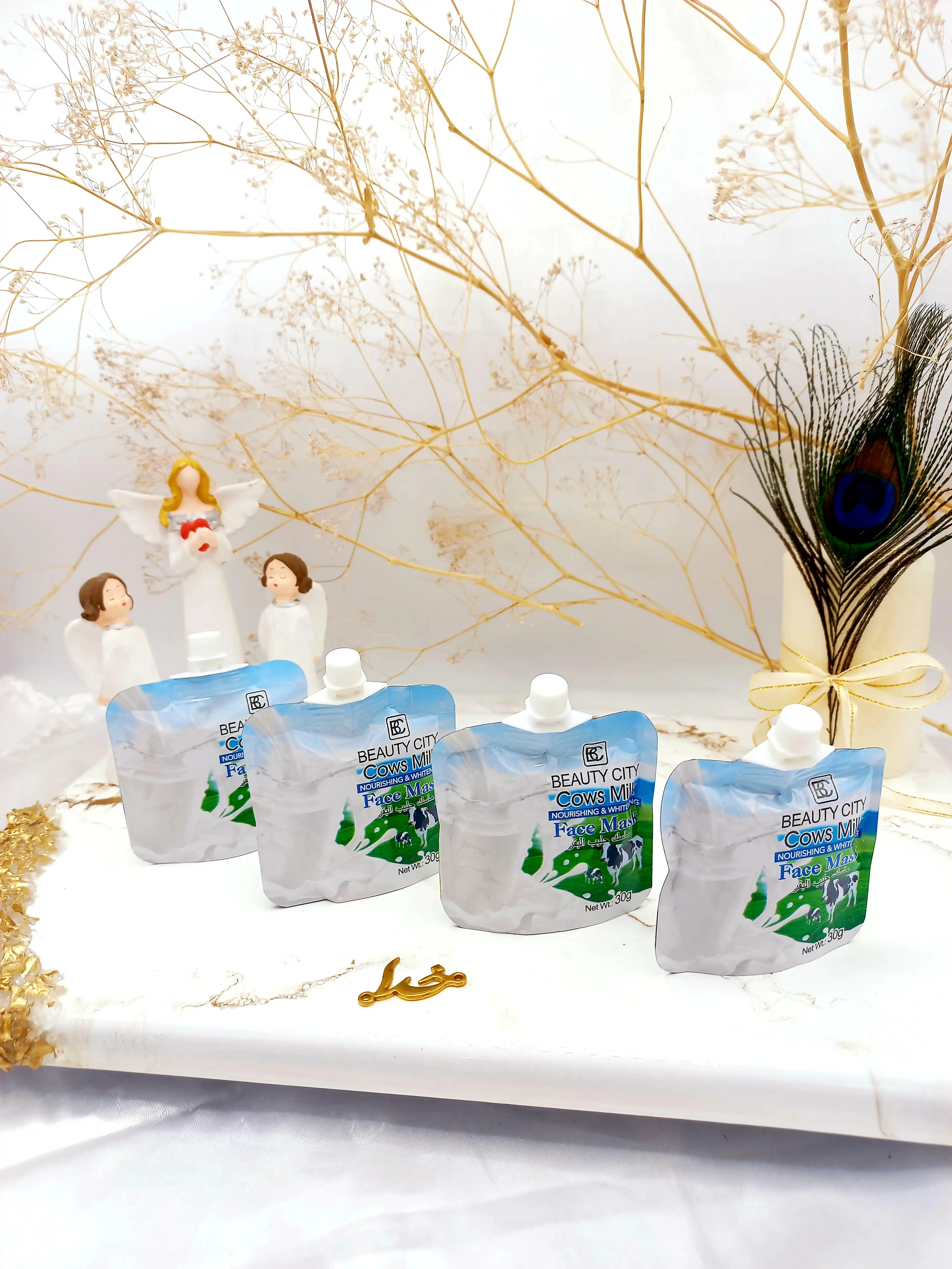 ماسک ساندیسی سفید کننده و لایه بردار قوی شیر گاو بیوتی سیتی BEAUTY  City کد ZR028