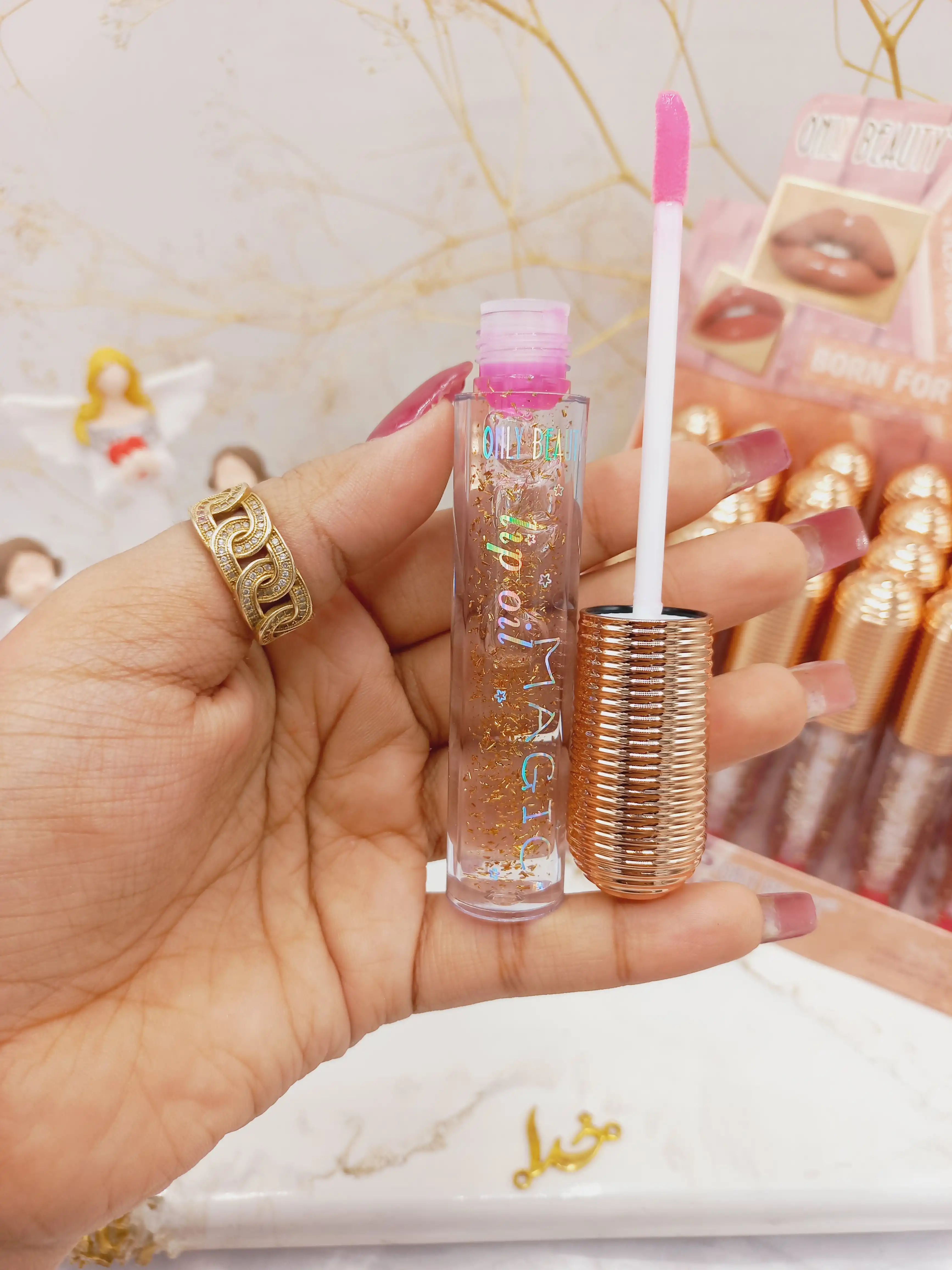 لیپ گلاس و برق لب ONLY BEAUTT کد SL7712
