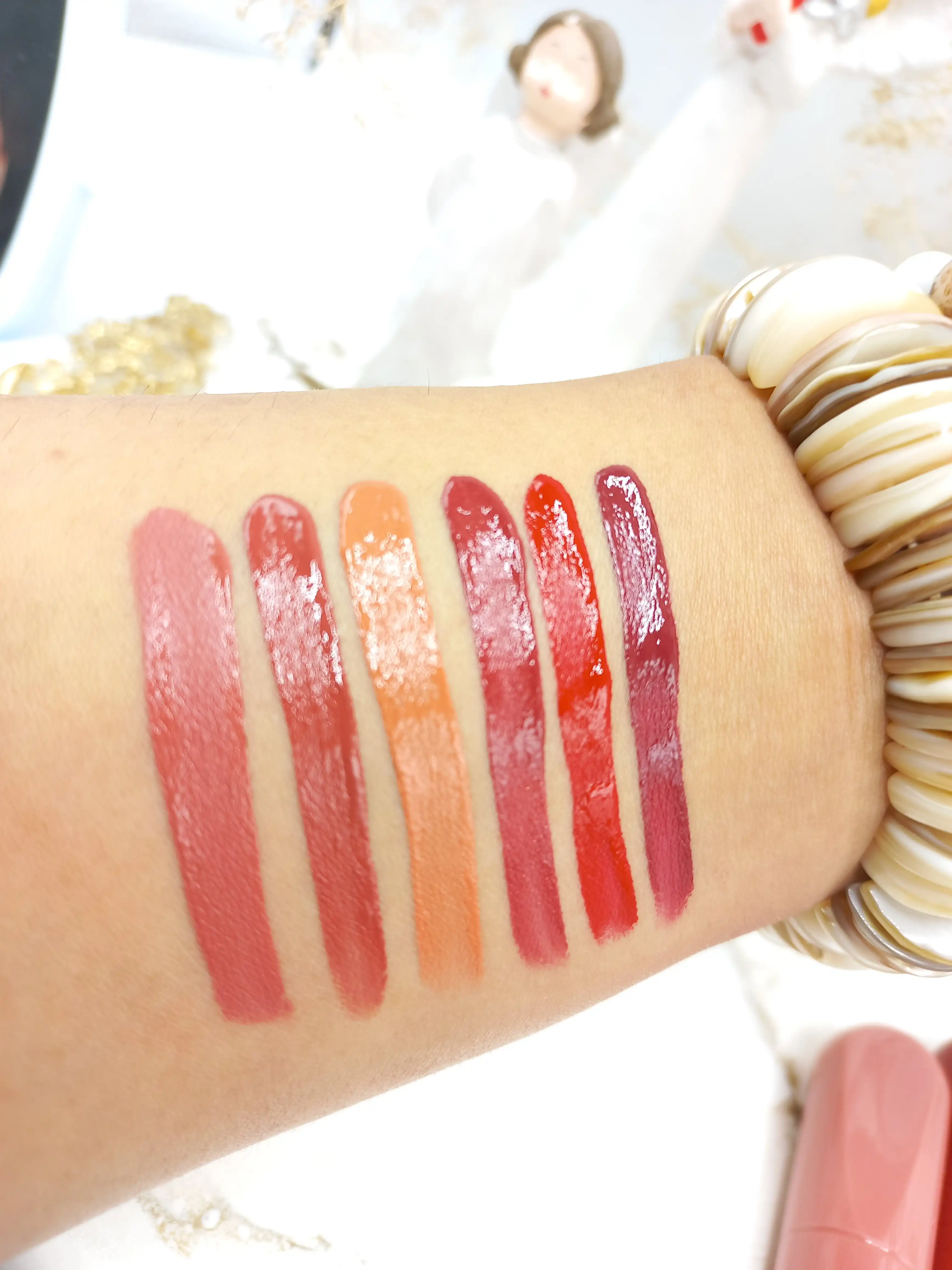 پک 6 تایی رژ لب مایع ضد آب هدی موجی ‏HUDAMOJI‏ کد L442
