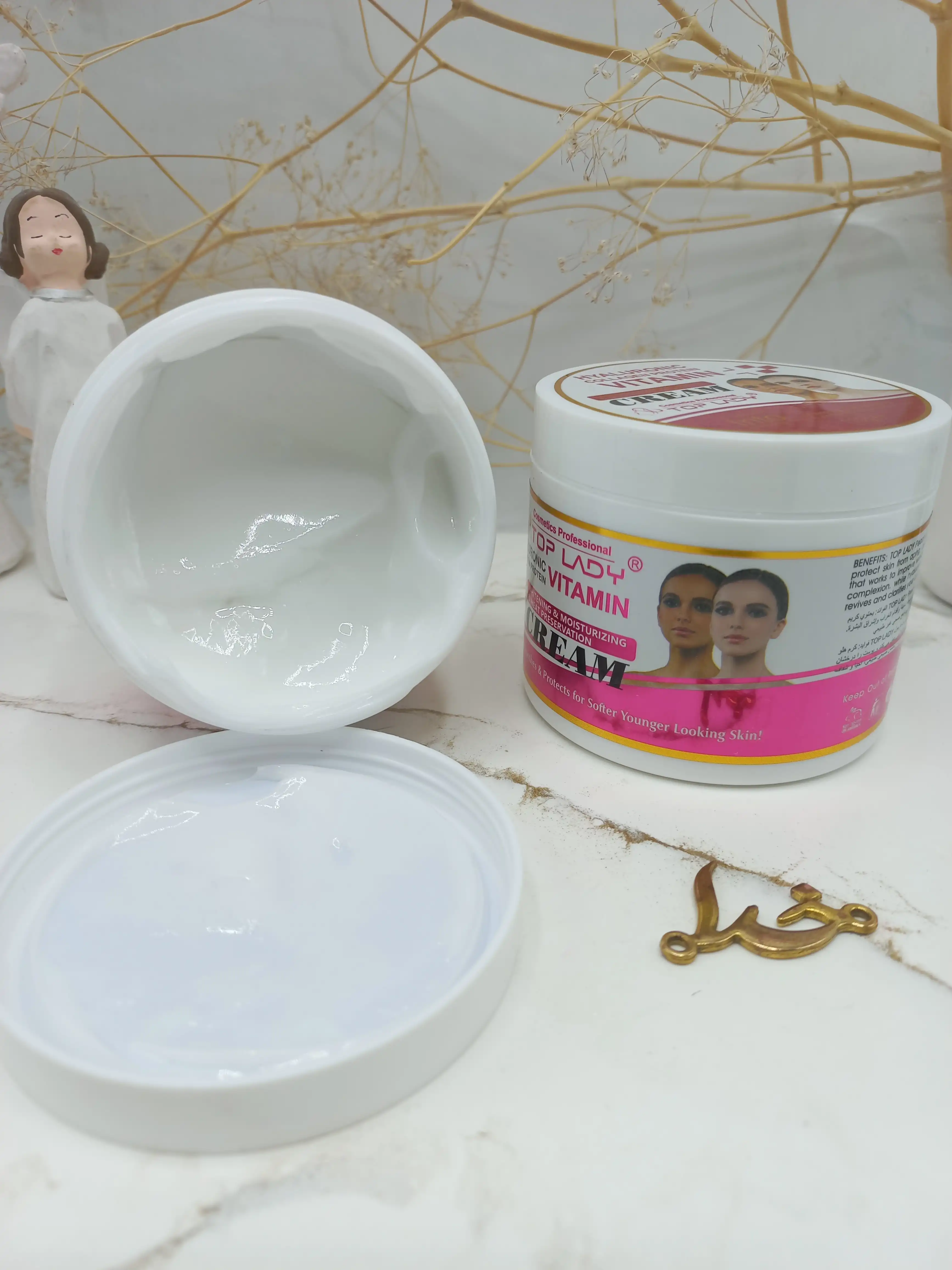 کرم سفید کننده و روشن کننده پروتئین کلاژن هیالورونیک تاپ لیدی TOP LADY کد 74662