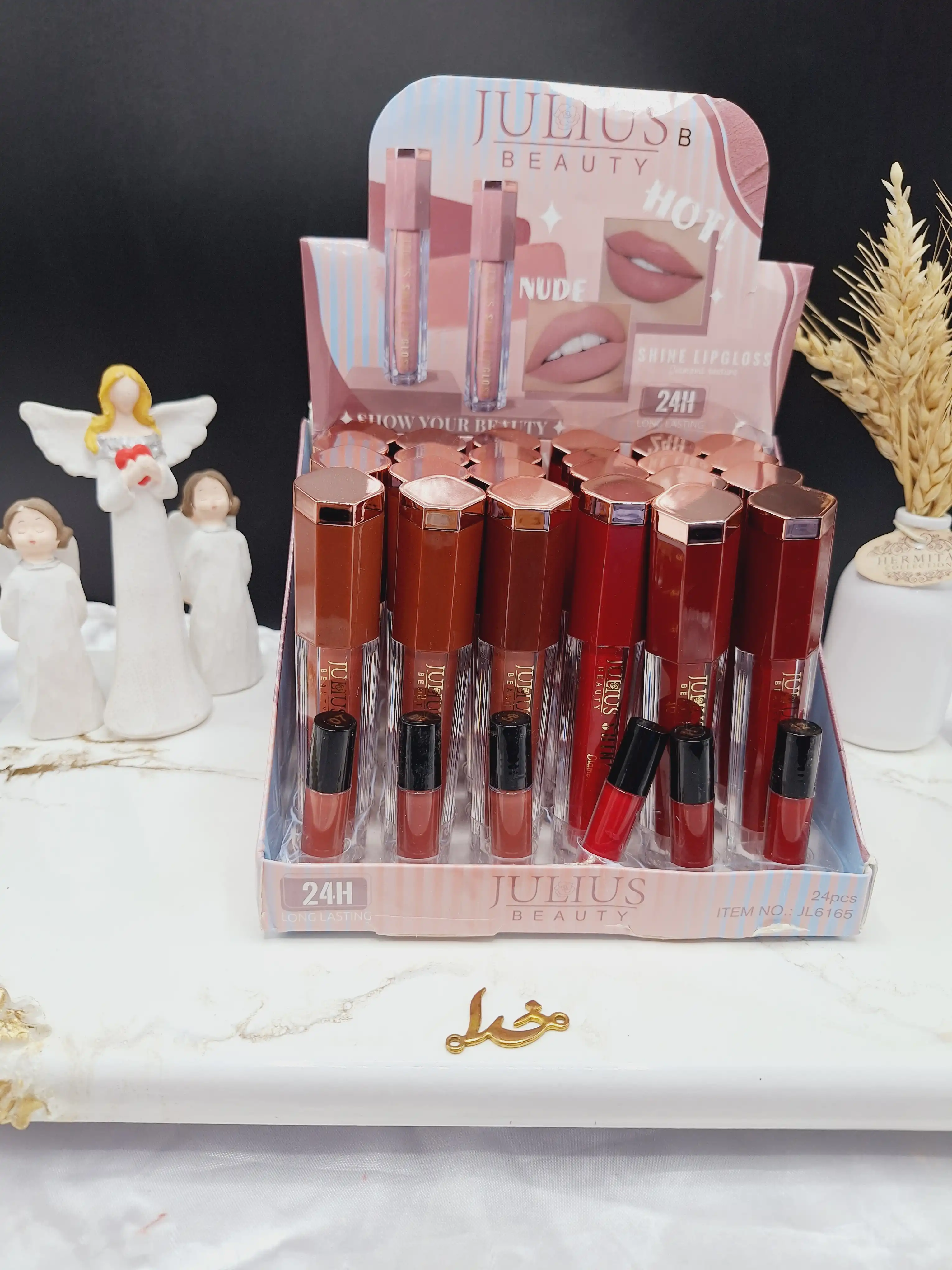 پک رژ لب مایع 6 عددی برند جولیوس JULIUS کد JL 6165
