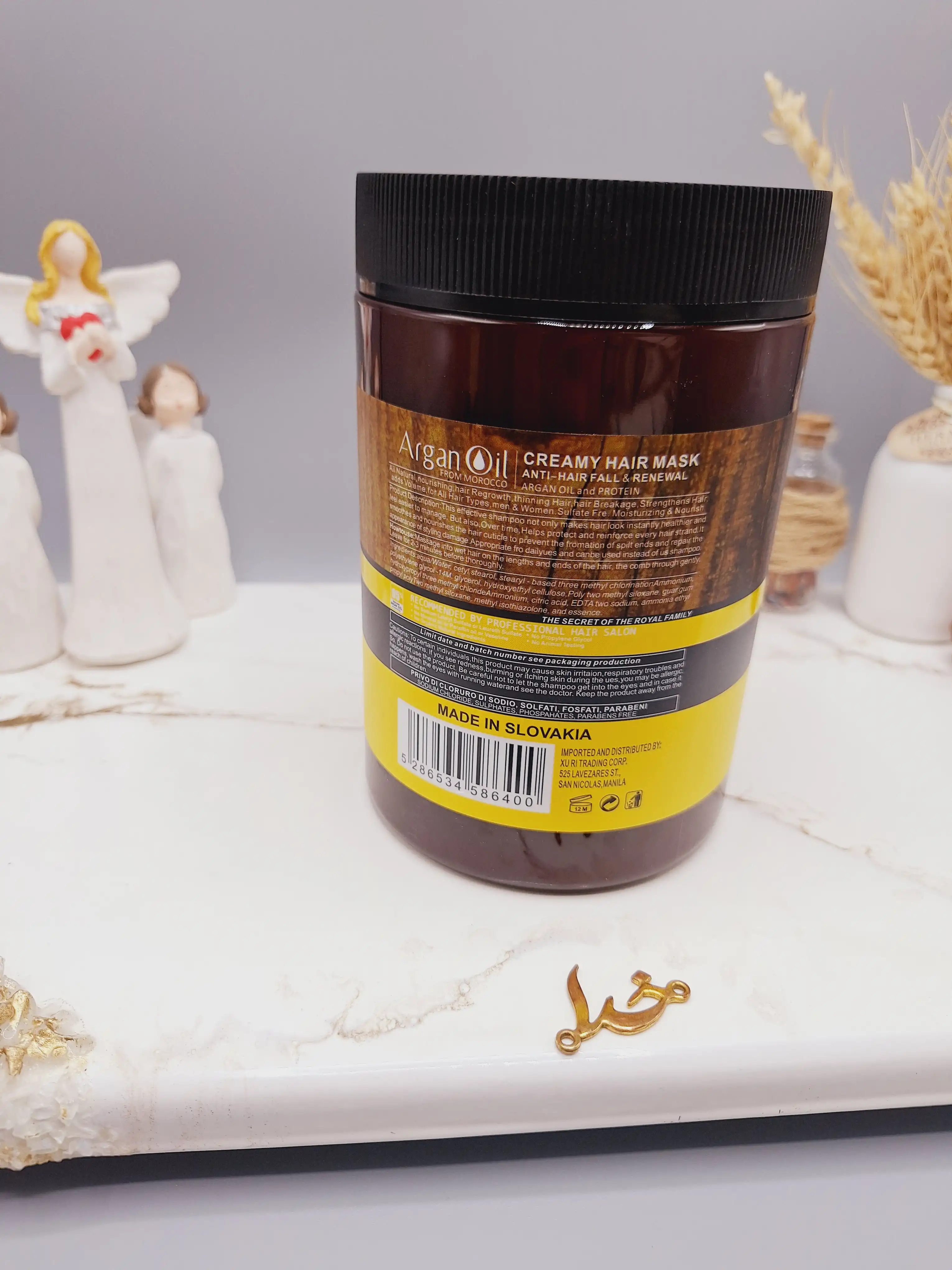 ماسک مو آرگان کراتینه اصلی مراکشی ساخت اسلواکی لایتنس 900 میل 95% ARGAN OIL (بدون جعبه)
