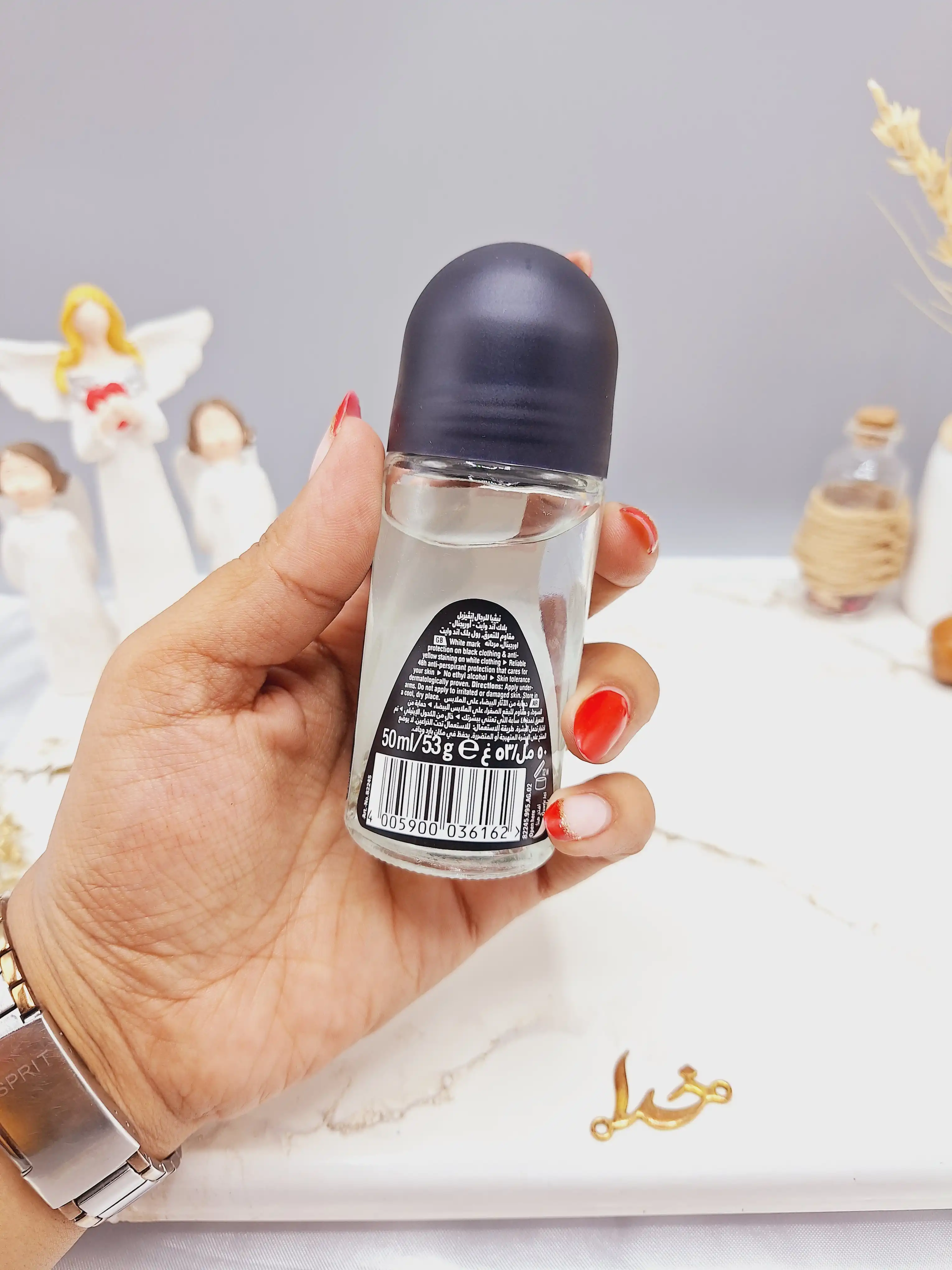 مام رول ضد تعریق مردانه نیوآ مدل Black &amp; White Invisible Original حجم 50 میل کد 6162