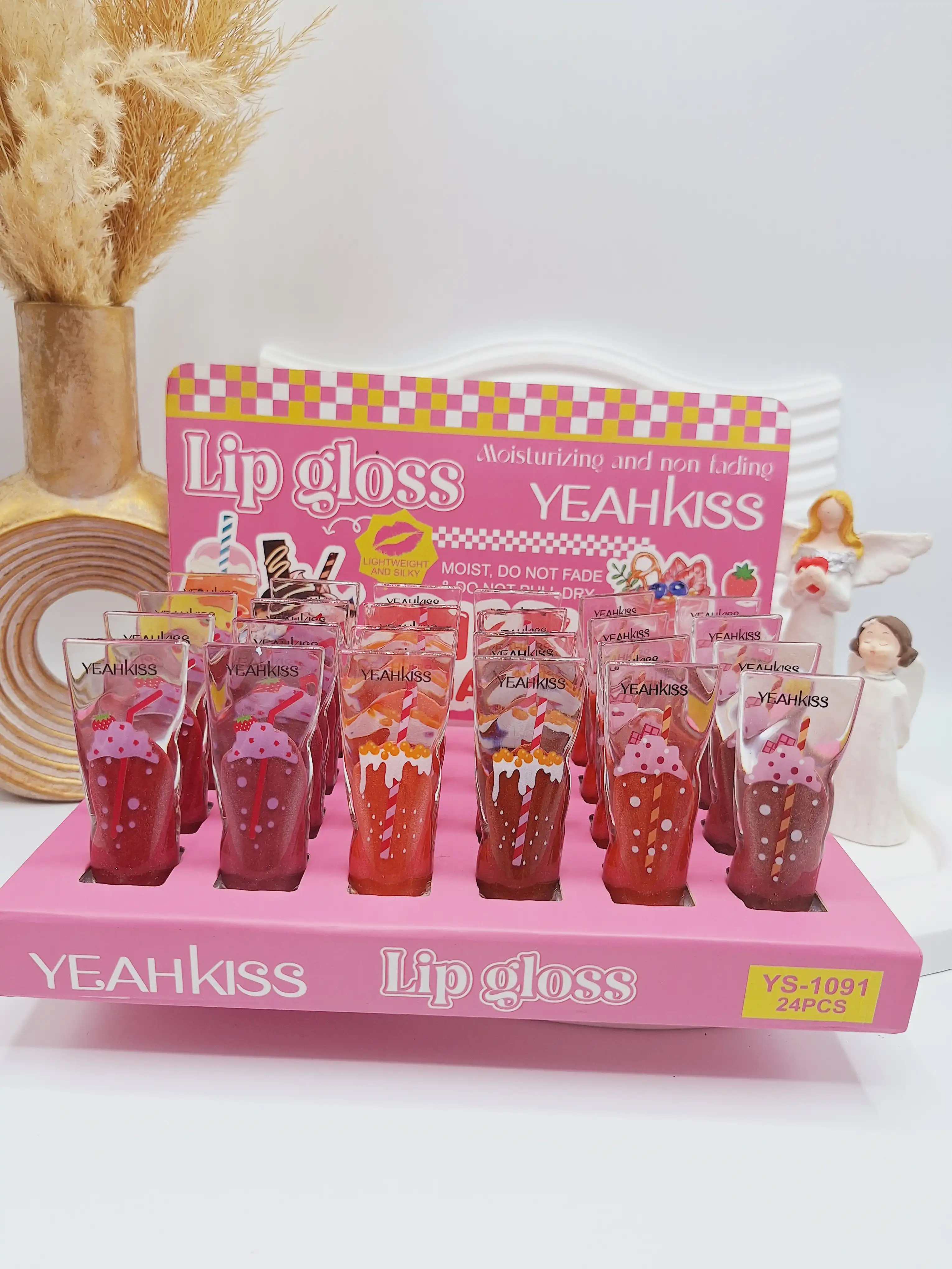 رژ مایع شاین شیشه ای طرح آیس پکی کد 1091