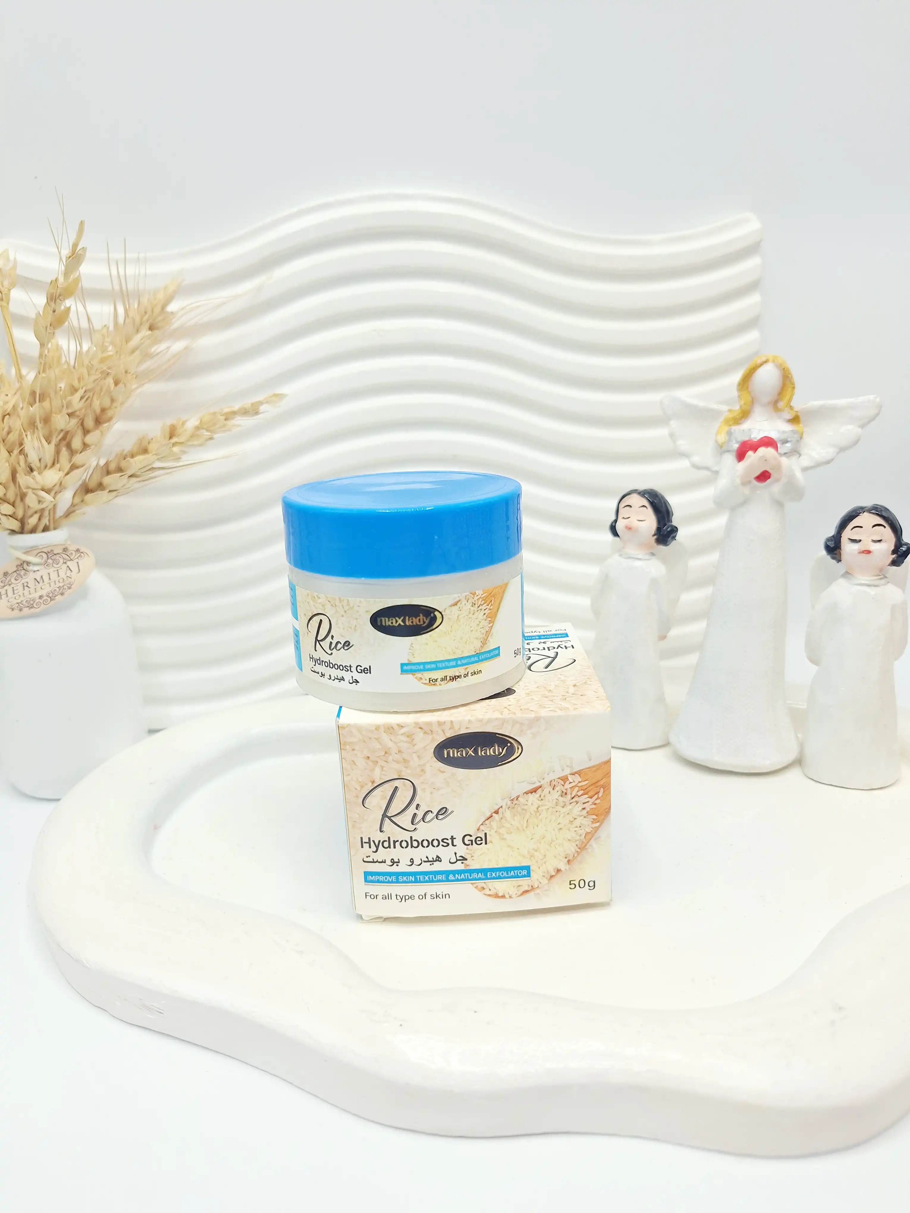 ژل اسکراب صورت برنج مکس لیدی کد 6105