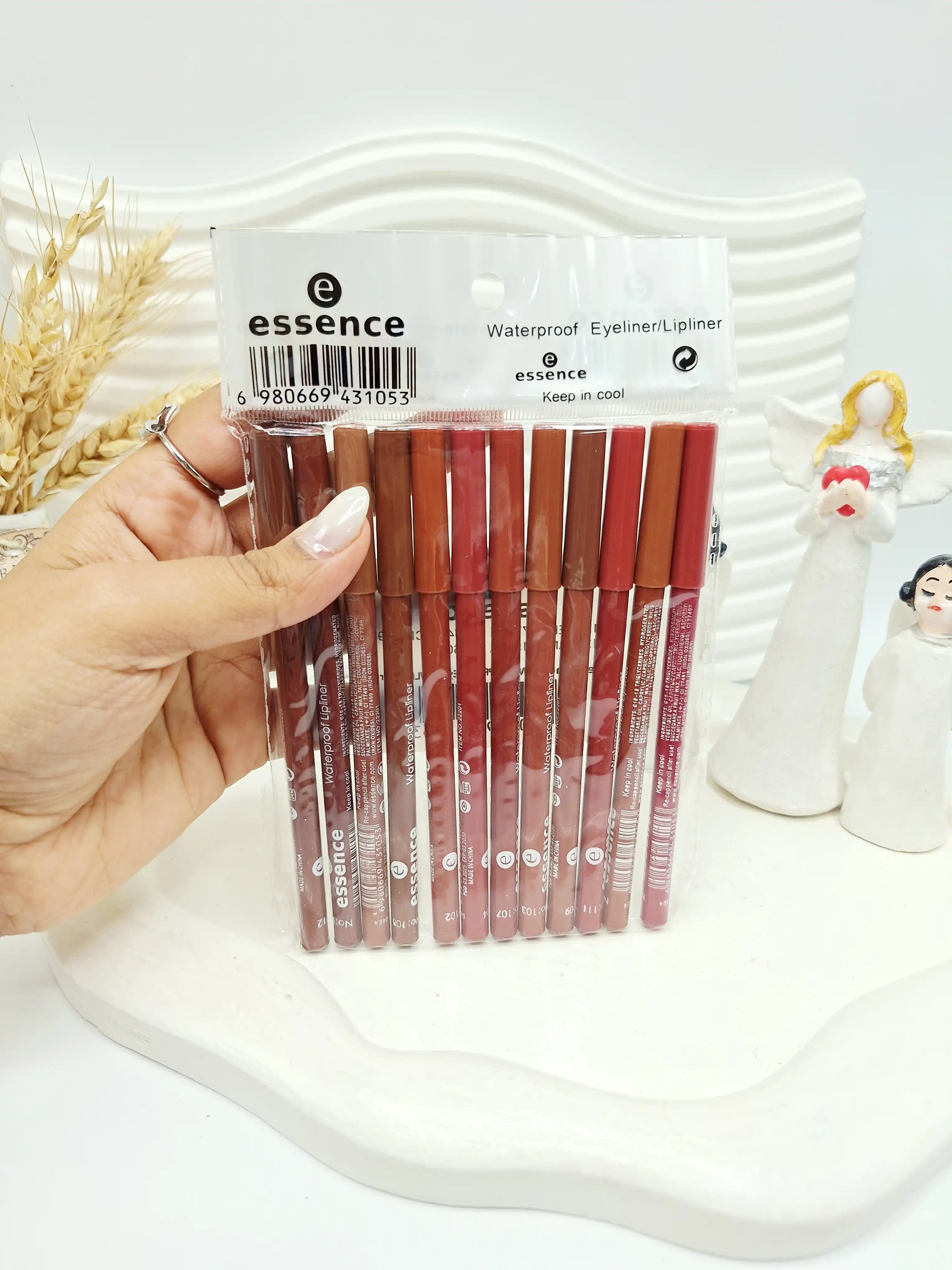 پک 12 تایی خط لب برند اسنس essence کد 1053
