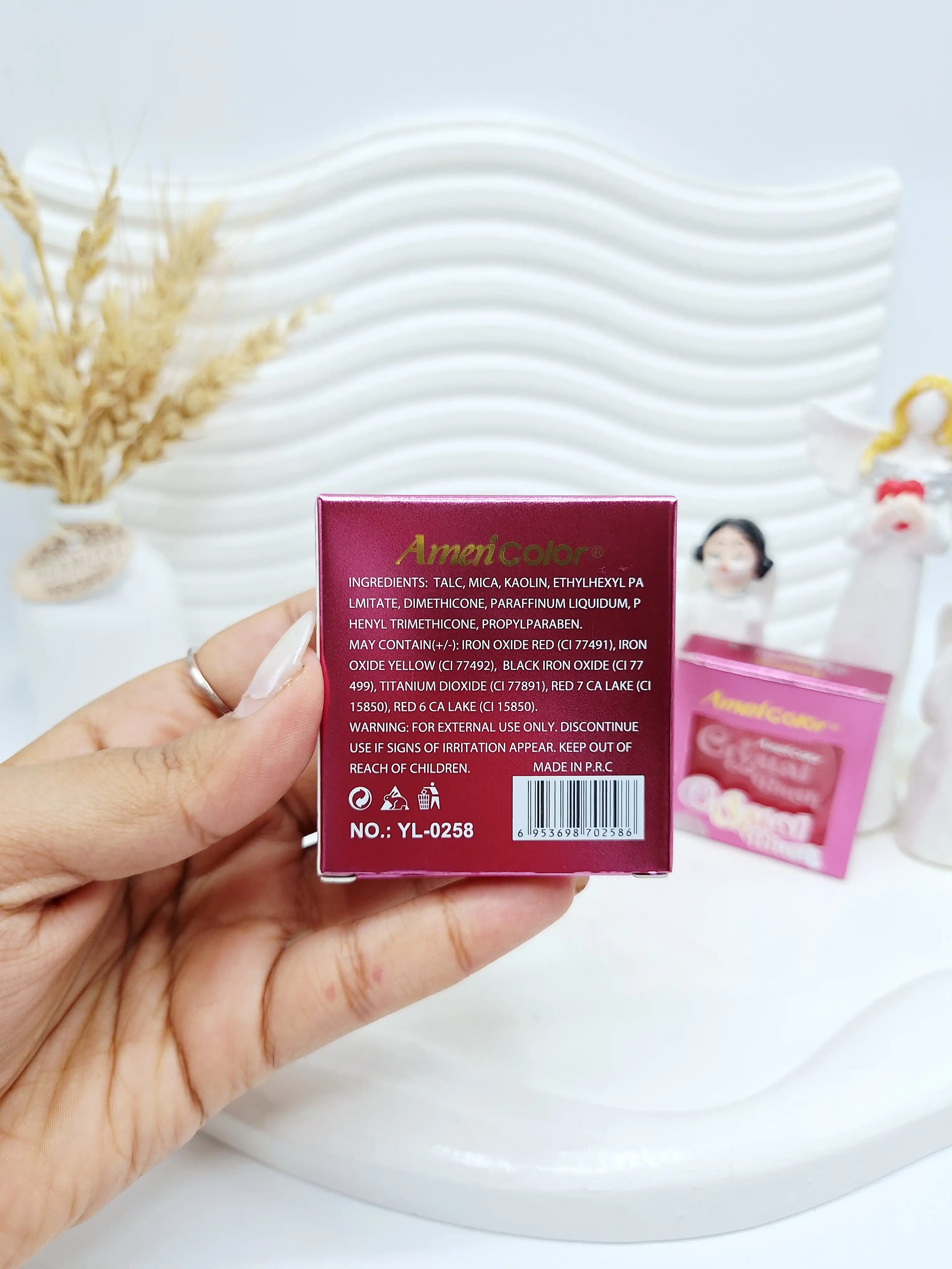 تینت کریستالی شفاف لب گونه جادویی Americolor کد 0258