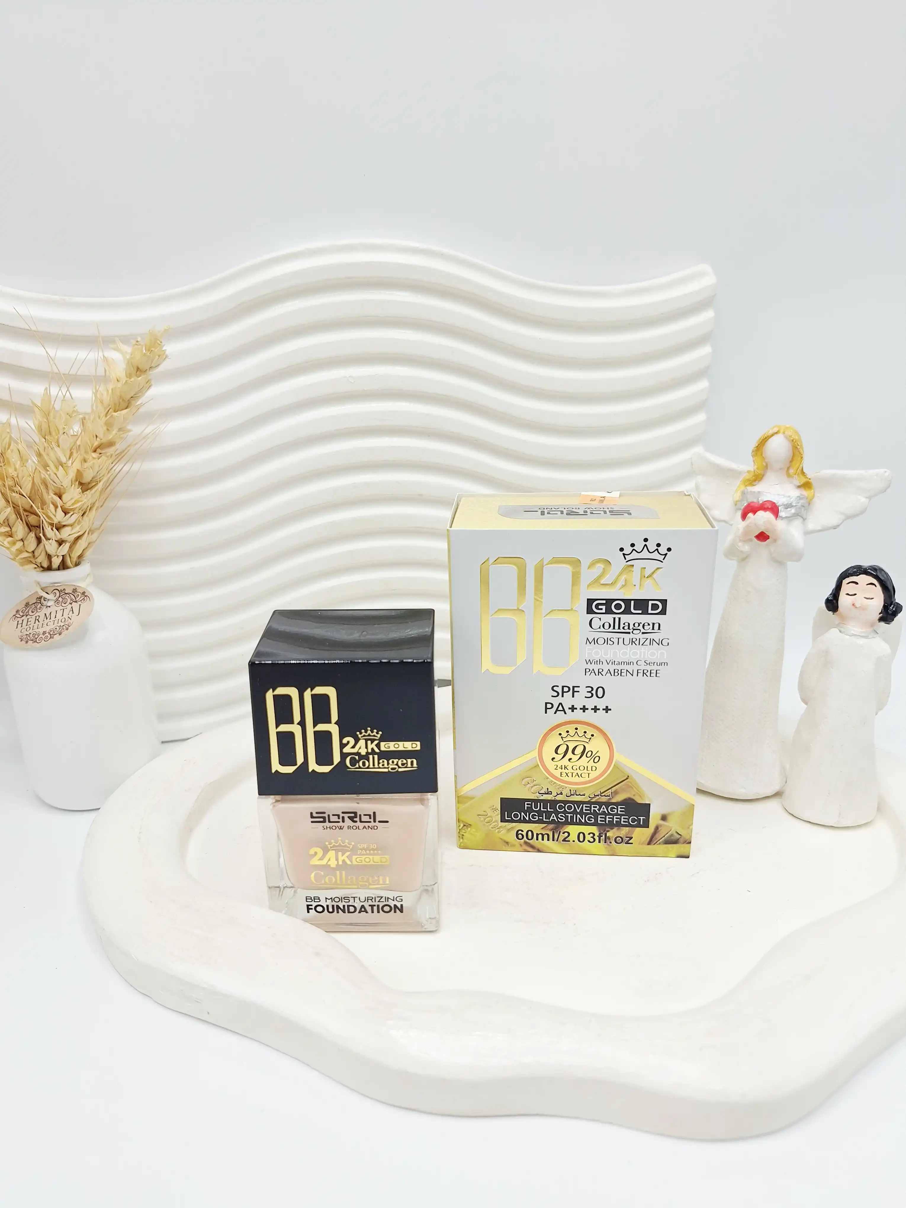 بی‌بی چندکاره کلاژن سبک spf30 با پوشانندگی یکدست برند SOROL کد 1864