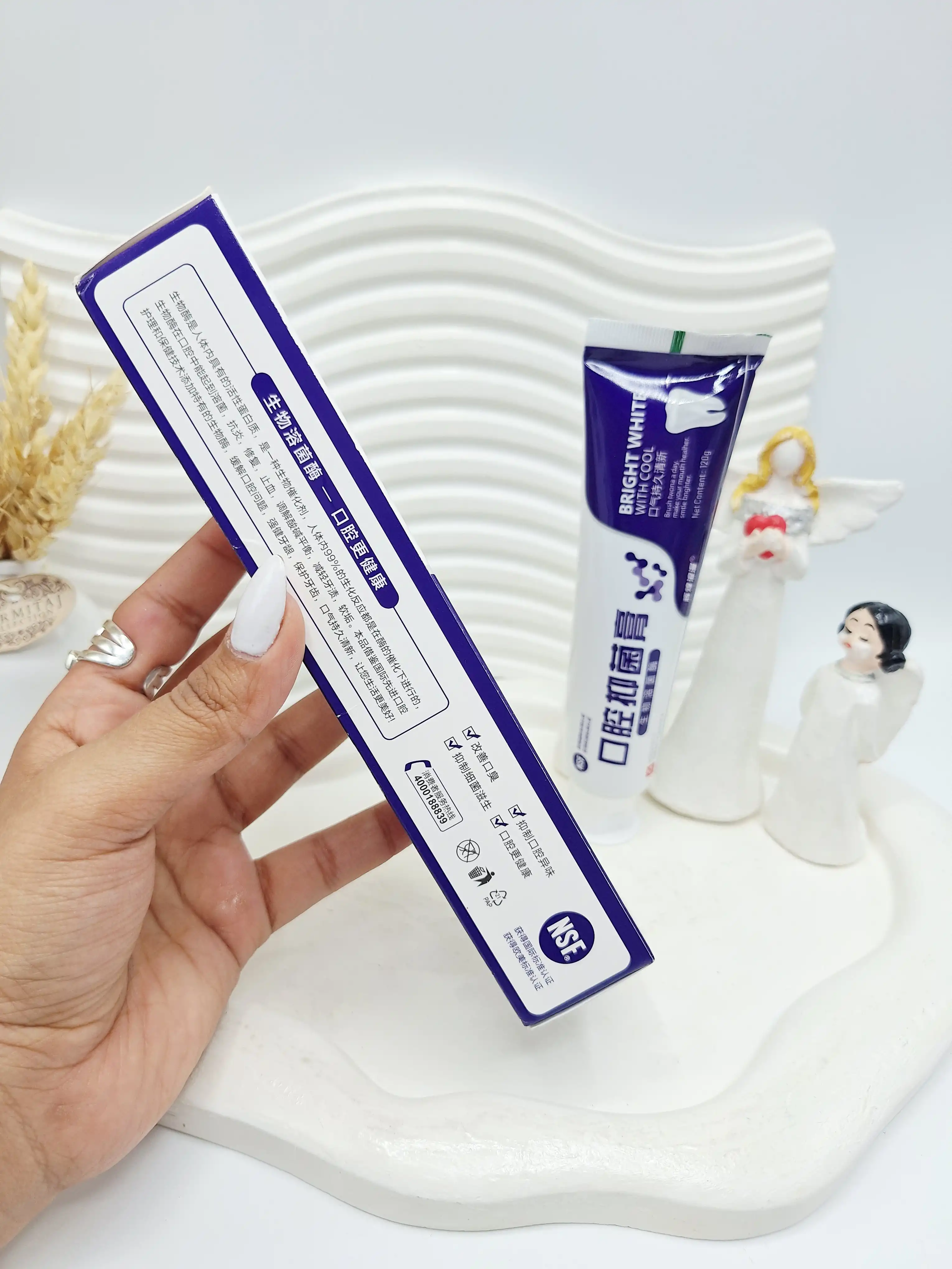 خمیر دندان چینی برند BRIGHT WHITE کد 0242
