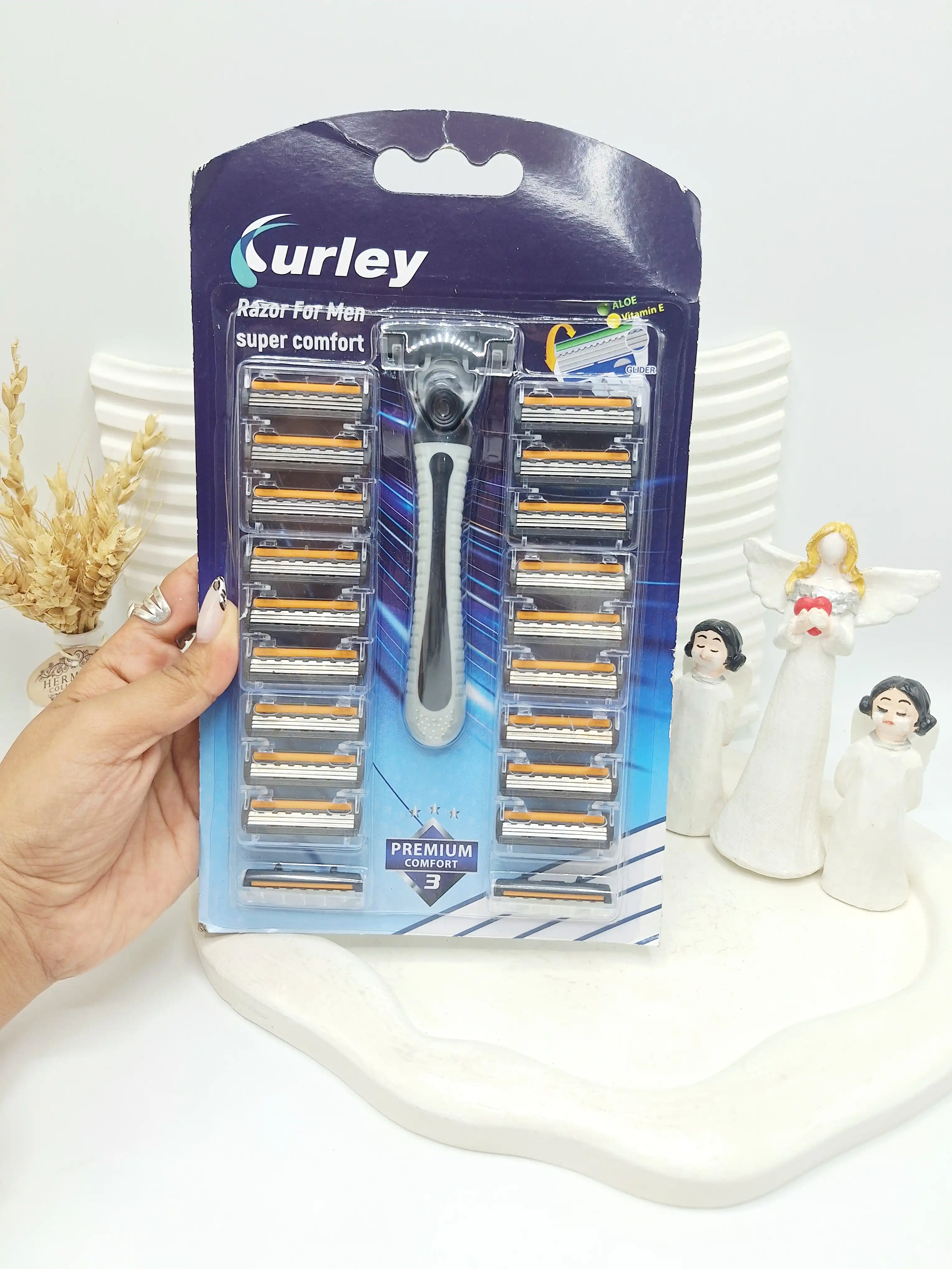 پک ژیلت و تیغ 20 عددی Curley کد 7093