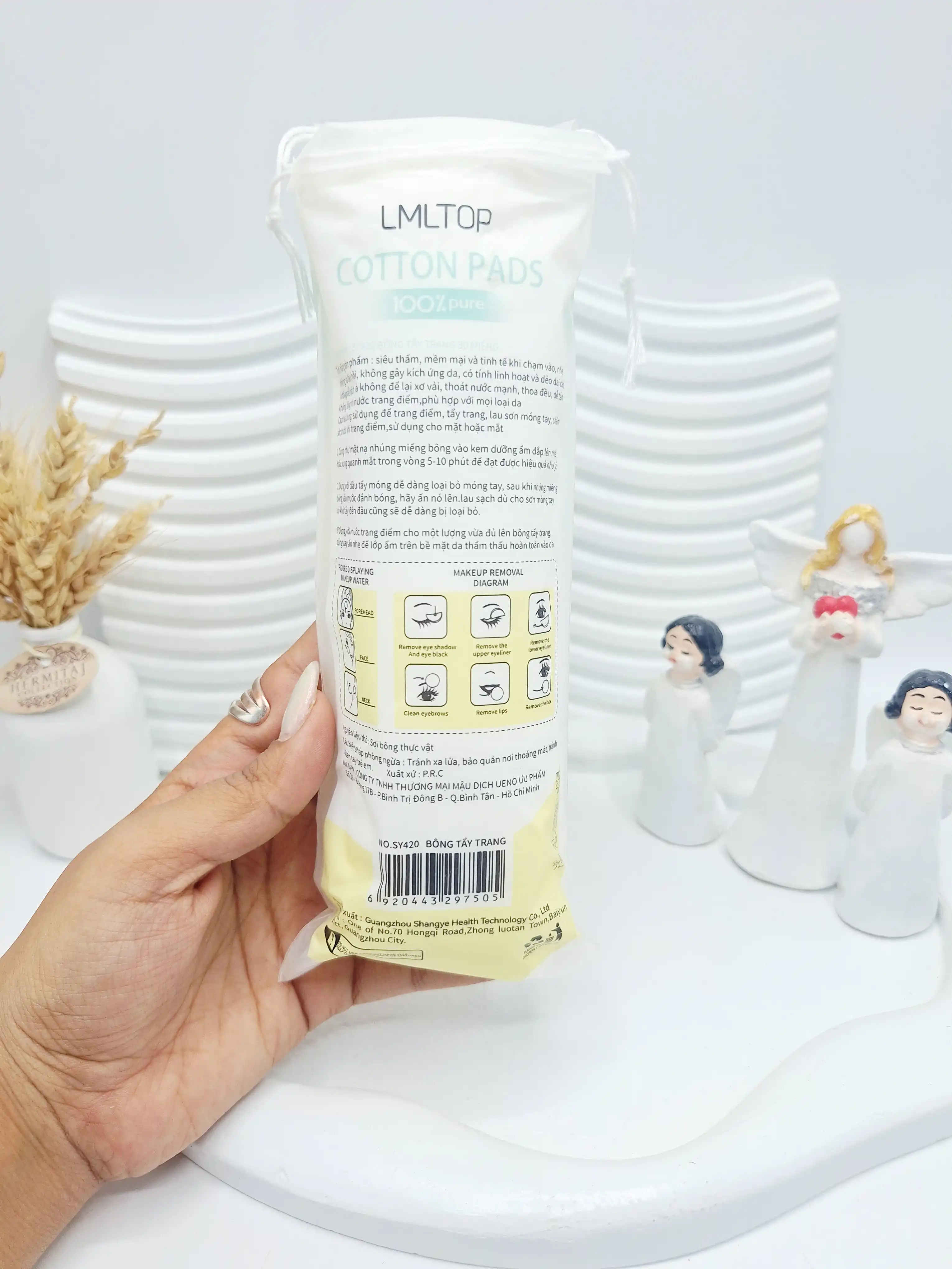 پد پنبه ای 80 عددی برند Vollon کد 7505