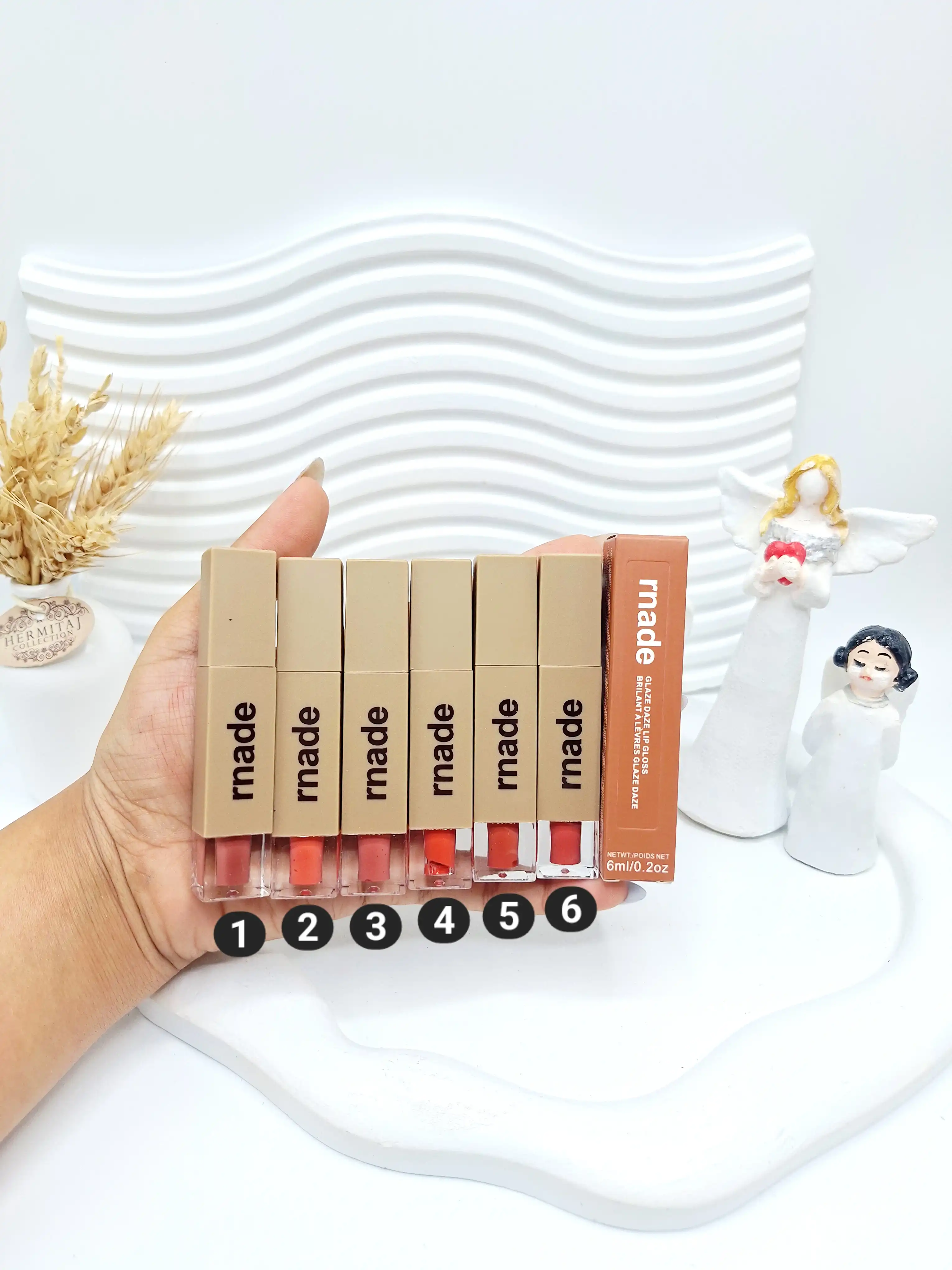 لیپ گلاس خیس rnade کارتن قهوه ای کد R606