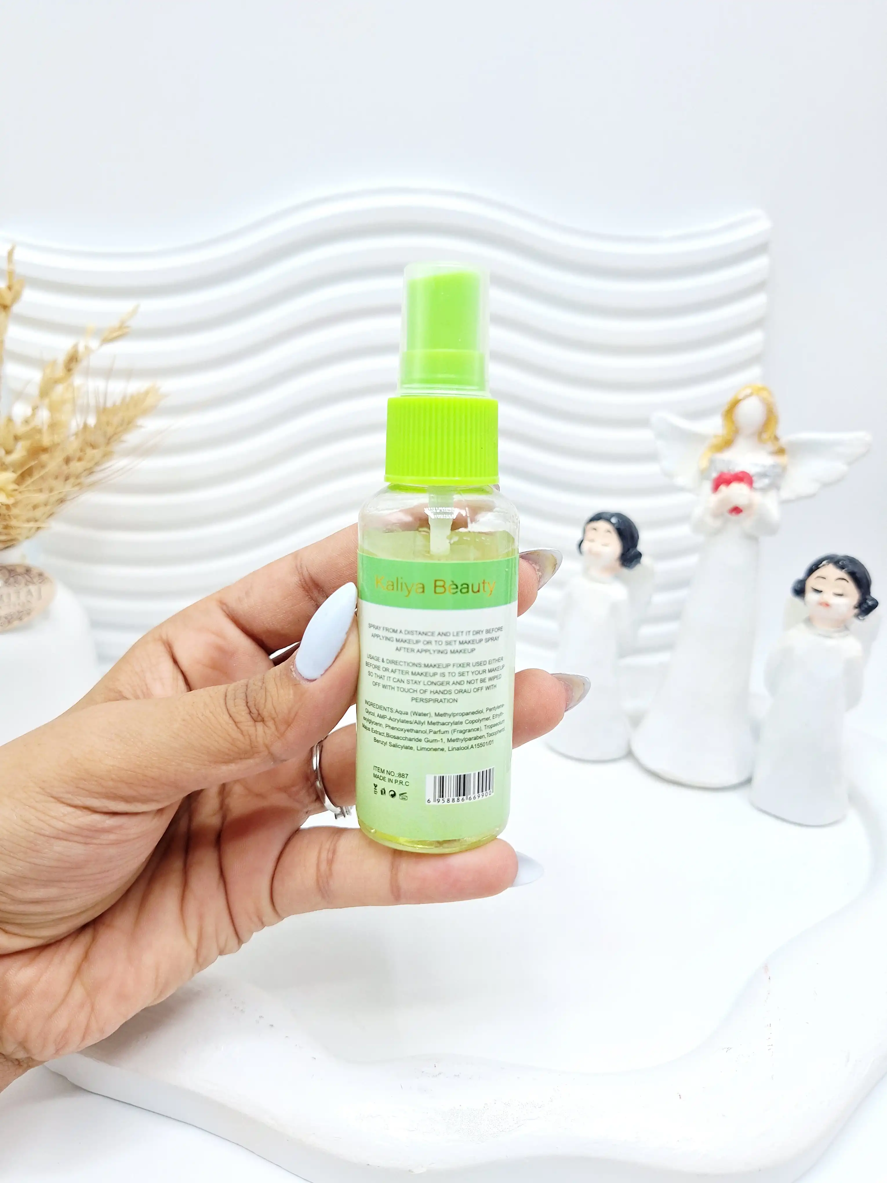 اسپری تثبیت آرایش کالیا بیوتی Kaliya Beauty مدل Face Mist طرح برنج کد 887